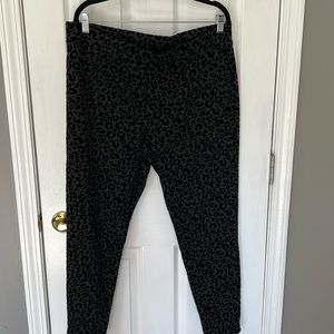 Style & Co Velvet Animal Print Leggings